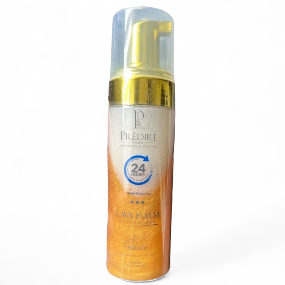 Prédiré Lava Foam Cleanser with gold added, shake to activate NEW SEALED!